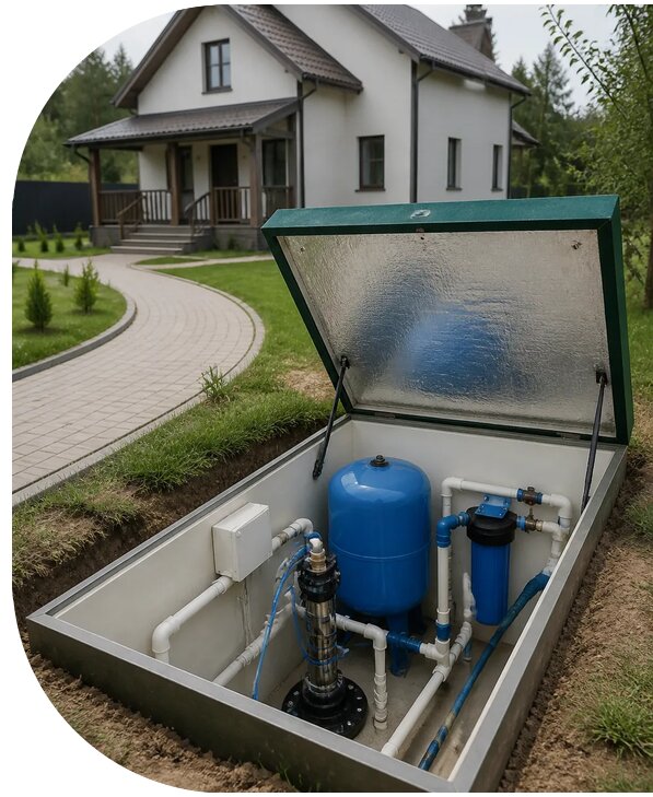 Автономное водоснабжение дома в Сургуте от 153330 р. | АПаруса-Срг