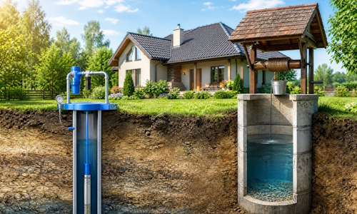 Автономное водоснабжение загородного дома Сургут: скважина или колодец